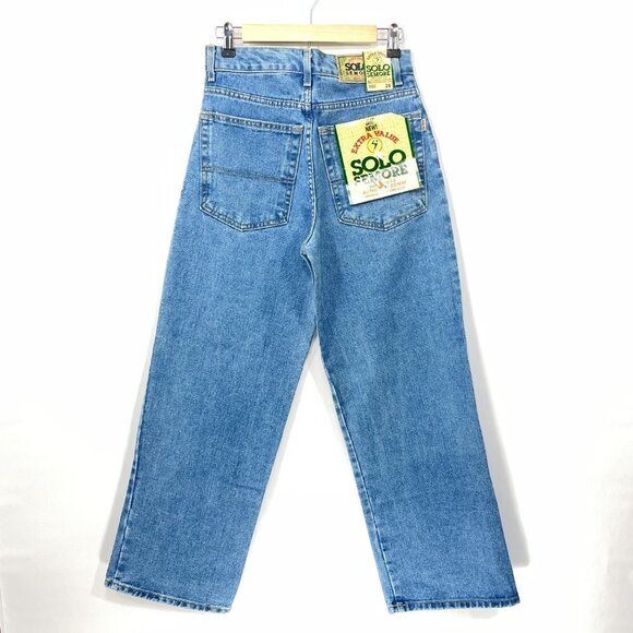 NWT Vtg Solo Semore Baggy Jeans Men's 28 90s Y2K Skate Wide Leg USA Made Denim - Picture 2 of 5